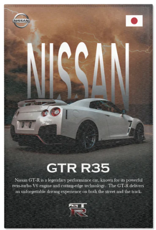 NitroCorsa Nissan GTR R35 Dekor Halı