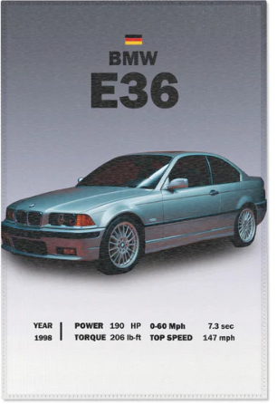 NitroCorsa Bmw E36 Dekor Halı