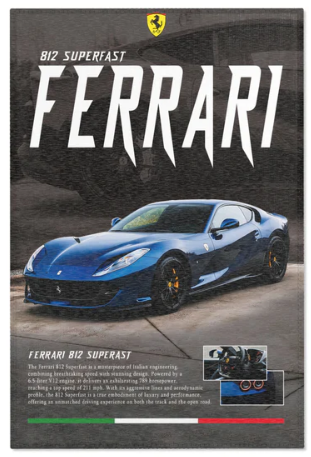 NitroCorsa Ferrari SF 812 Dekor Halı